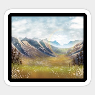 Mountain Landscape Sticker